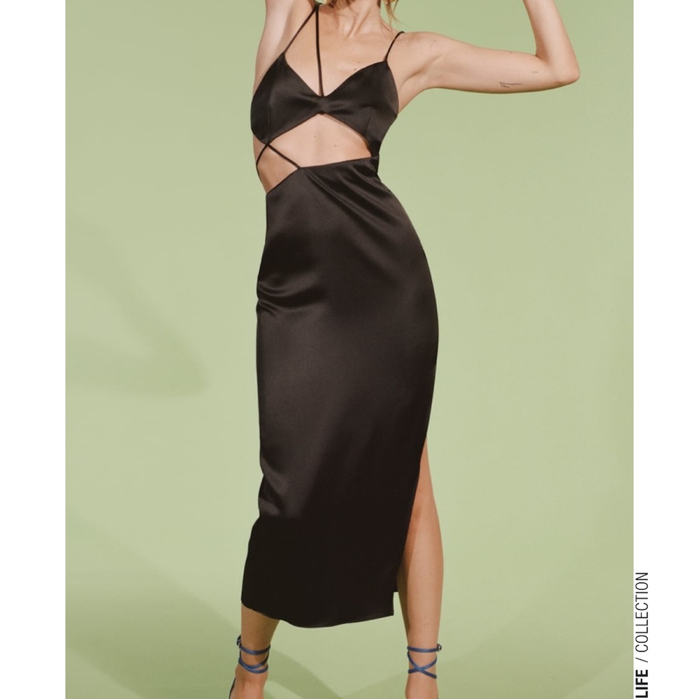 Zara Black Midi Dress M